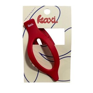 Kaxi Red Claw Hair Clip Lay Flat Design Comfortable Grip